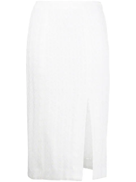 Missoni falda entretejida en zigzag