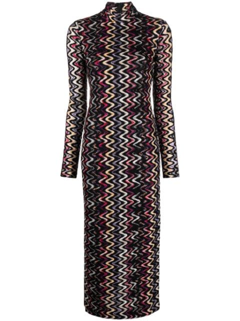 Missoni zigzag-pattern maxi dress