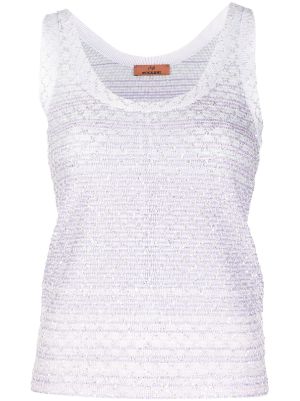 Louis Vuitton Sequin Stripes Knit Tank Top