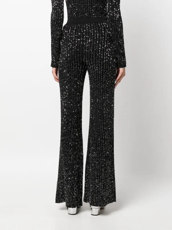 ミッソーニ レディース カジュアルパンツ ボトムス Sequined Flared Trousers ミッソーニ レディース カジュアルパンツ ボトムス Sequin-Embellished