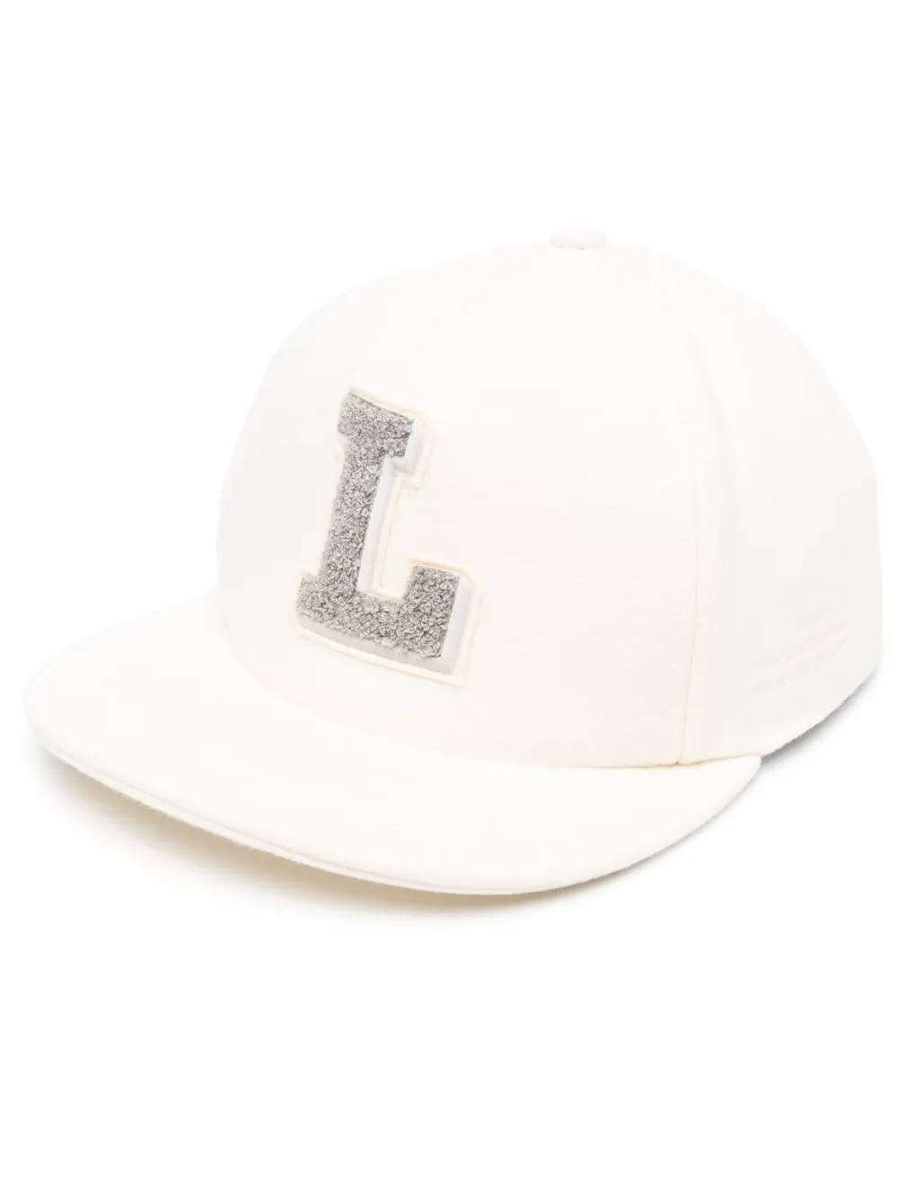 Lardini logo-patch wool-blend cap