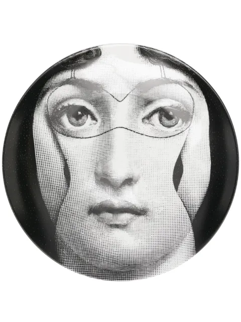 Fornasetti graphic-print plate