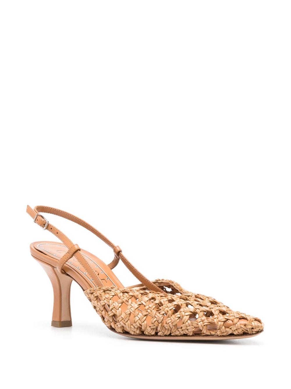 Casadei Versilia geweven pumps - Bruin