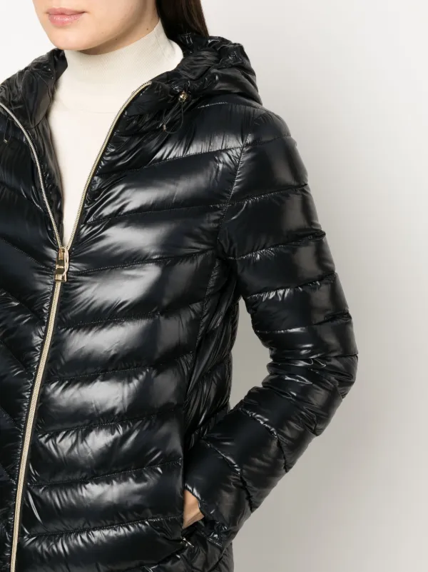 Herno Hooded Puffer Jacket | Black | FARFETCH CA