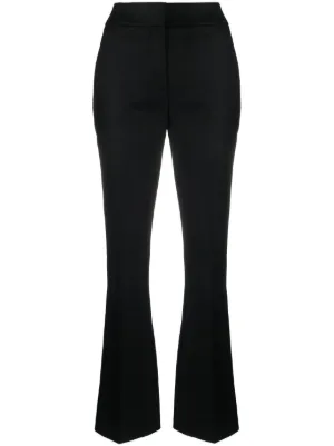 Black Boot-Cut Pants
