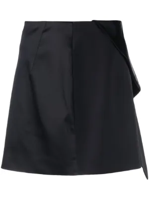 Patou Pleated Mini Skirt | Black | FARFETCH ID