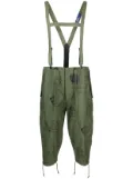 Junya Watanabe Comme des Garçons Pre-Owned x Jean-Michel Basquiat cropped pants - Green