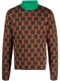 adidas abstract-print sweatshirt - Green