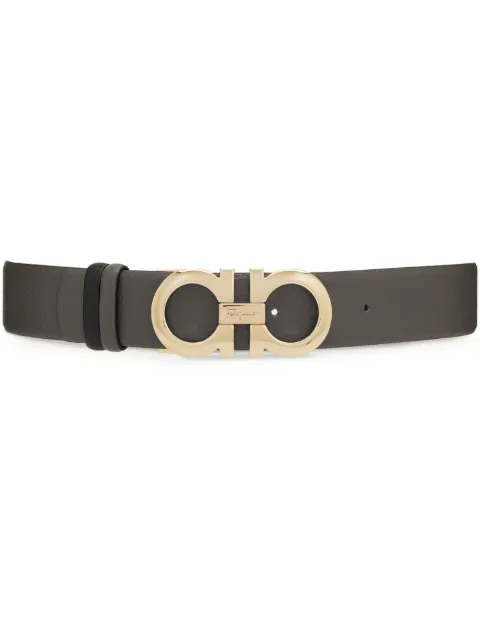 Ferragamo Gancini-buckle reversible leather belt