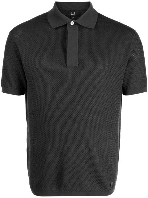 Dunhill playera tipo polo de malla