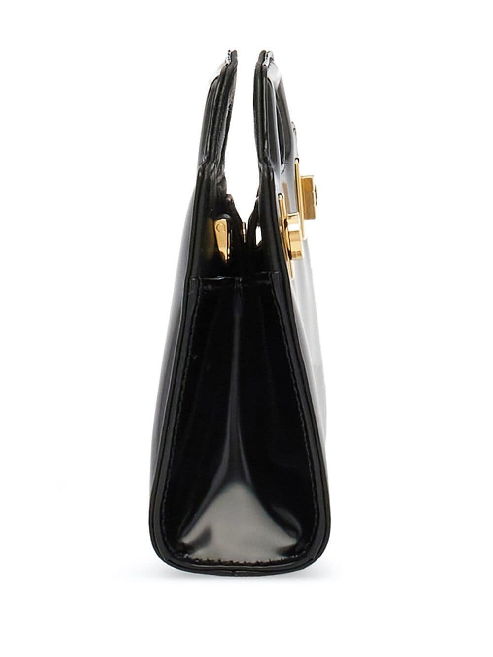 Shop Ferragamo Wanda Gancini-buckle Mini Bag In Black