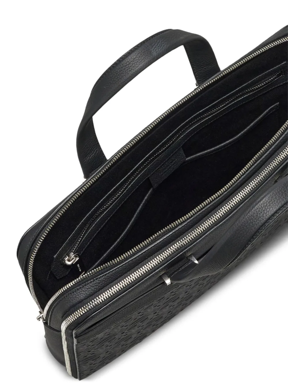 Ferragamo monogram embossed Leather Briefcase Farfetch