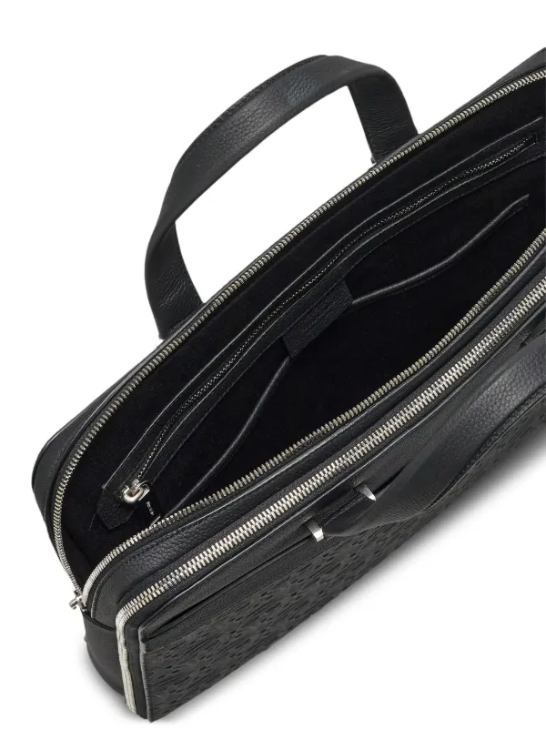 Ferragamo monogram embossed Leather Briefcase Farfetch