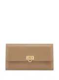 Ferragamo Gancini continental wallet - Neutrals