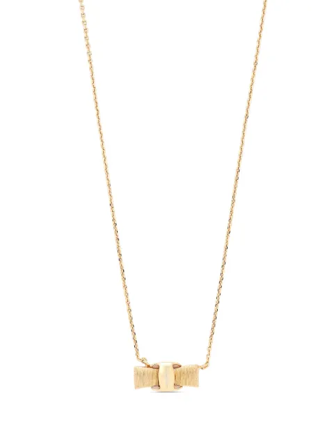 Ferragamo Vera bow-pendant necklace 