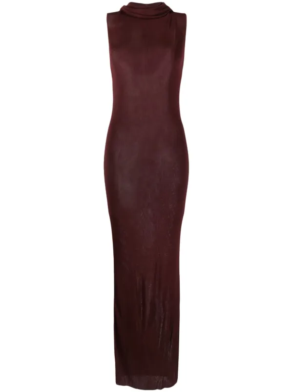 【関税＆送料込み】Saint Laurent Dress Saint Laurent Sleeveless Dress in Noir | FWRD