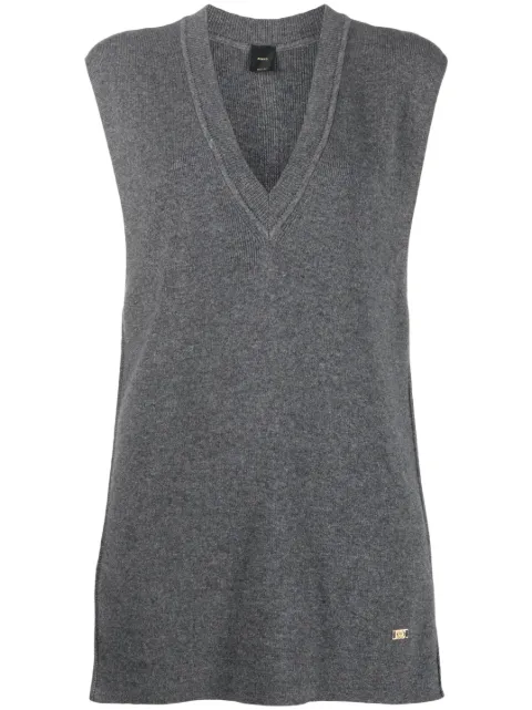 PINKO ribbed-knit sweater vest
