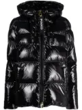PINKO quilted hooded puffer jacket - Black
