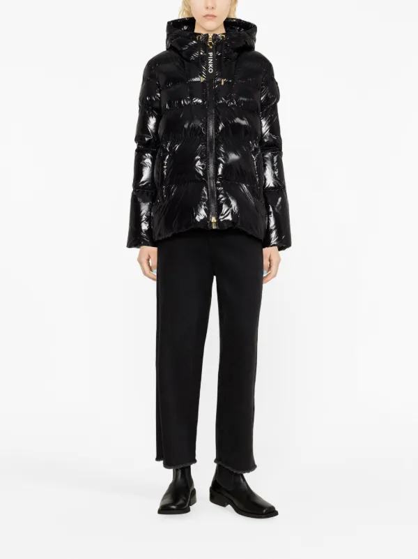 PINKO Quilted Hooded Puffer Jacket - Farfetch