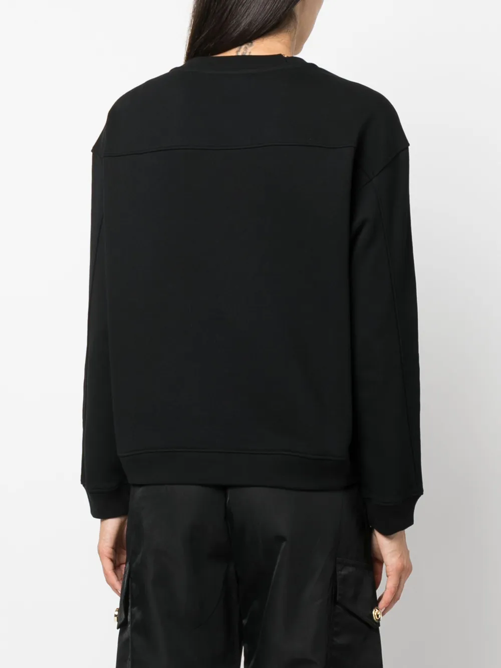PINKO Sweater met logo bedel Zwart