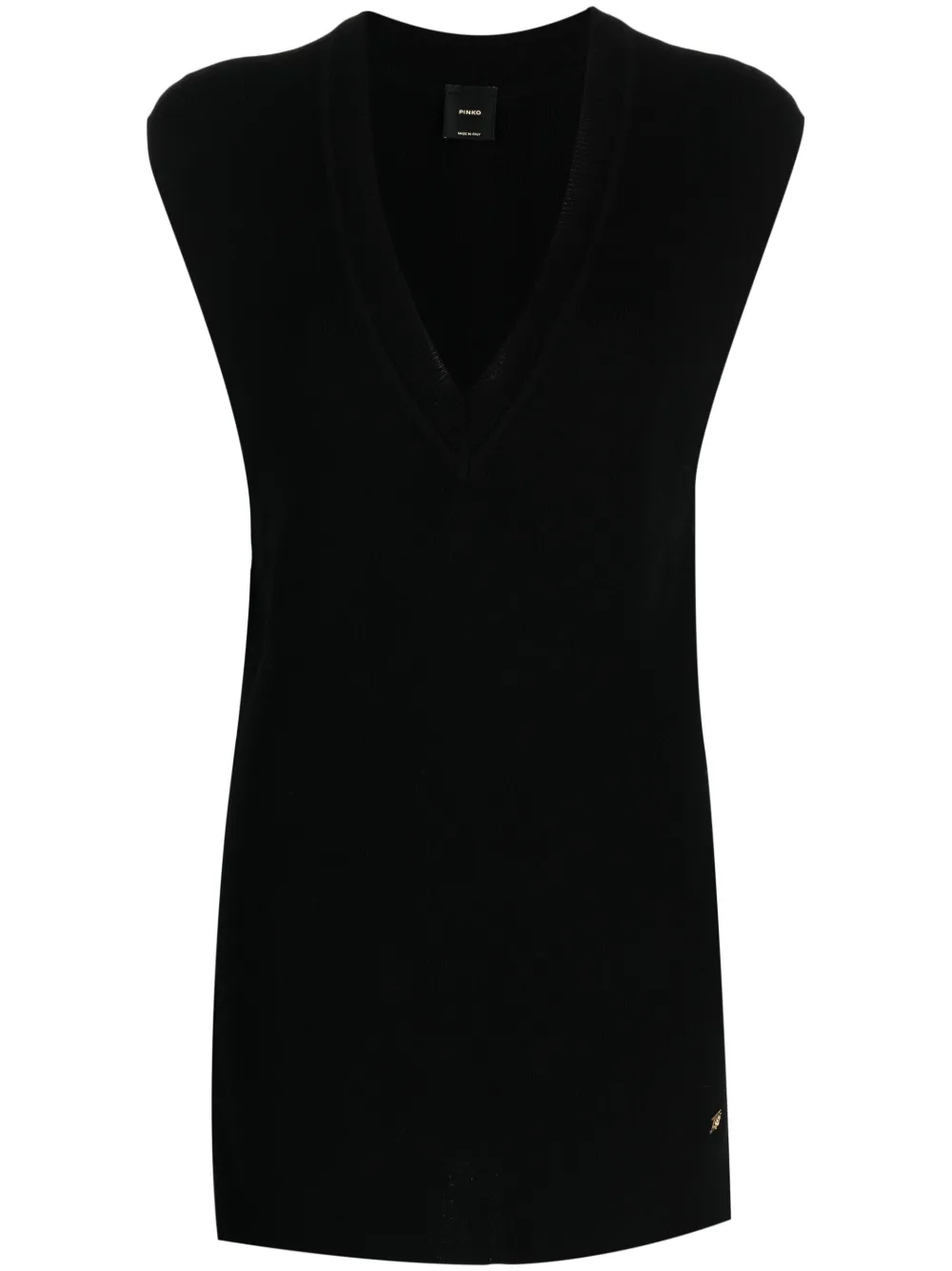 PINKO V-neck knitted top - Black