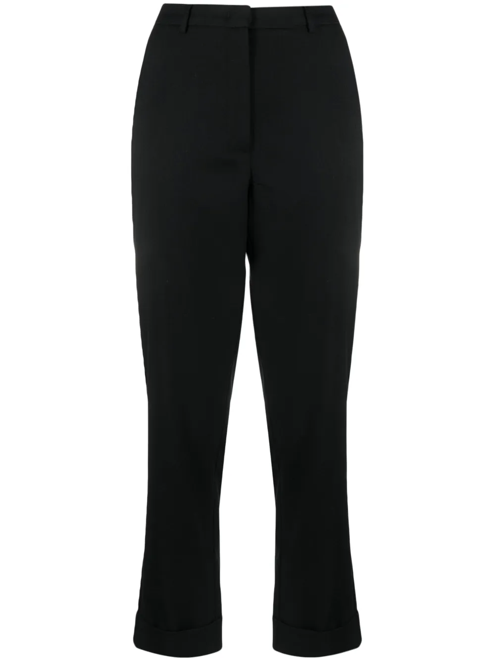 PINKO straight-leg cropped trousers Zwart