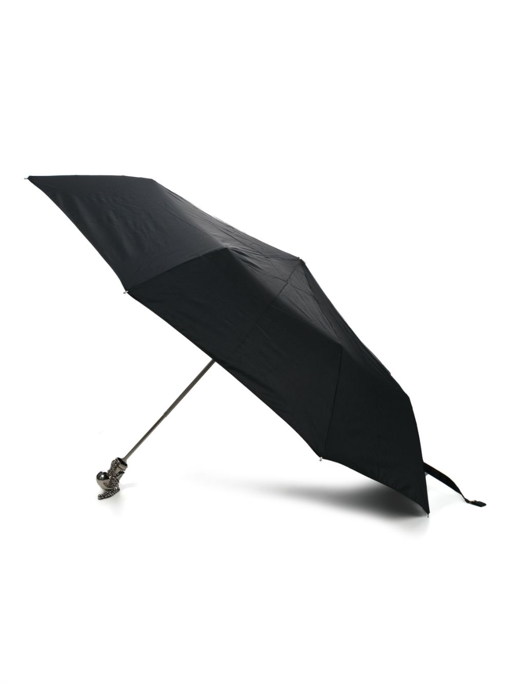Alexander McQueen Skull handle umbrella - Zwart