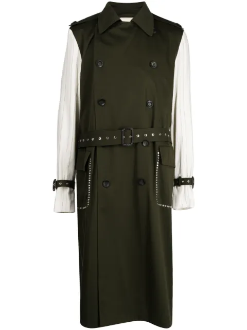 Wales Bonner Echo panelled trench coat