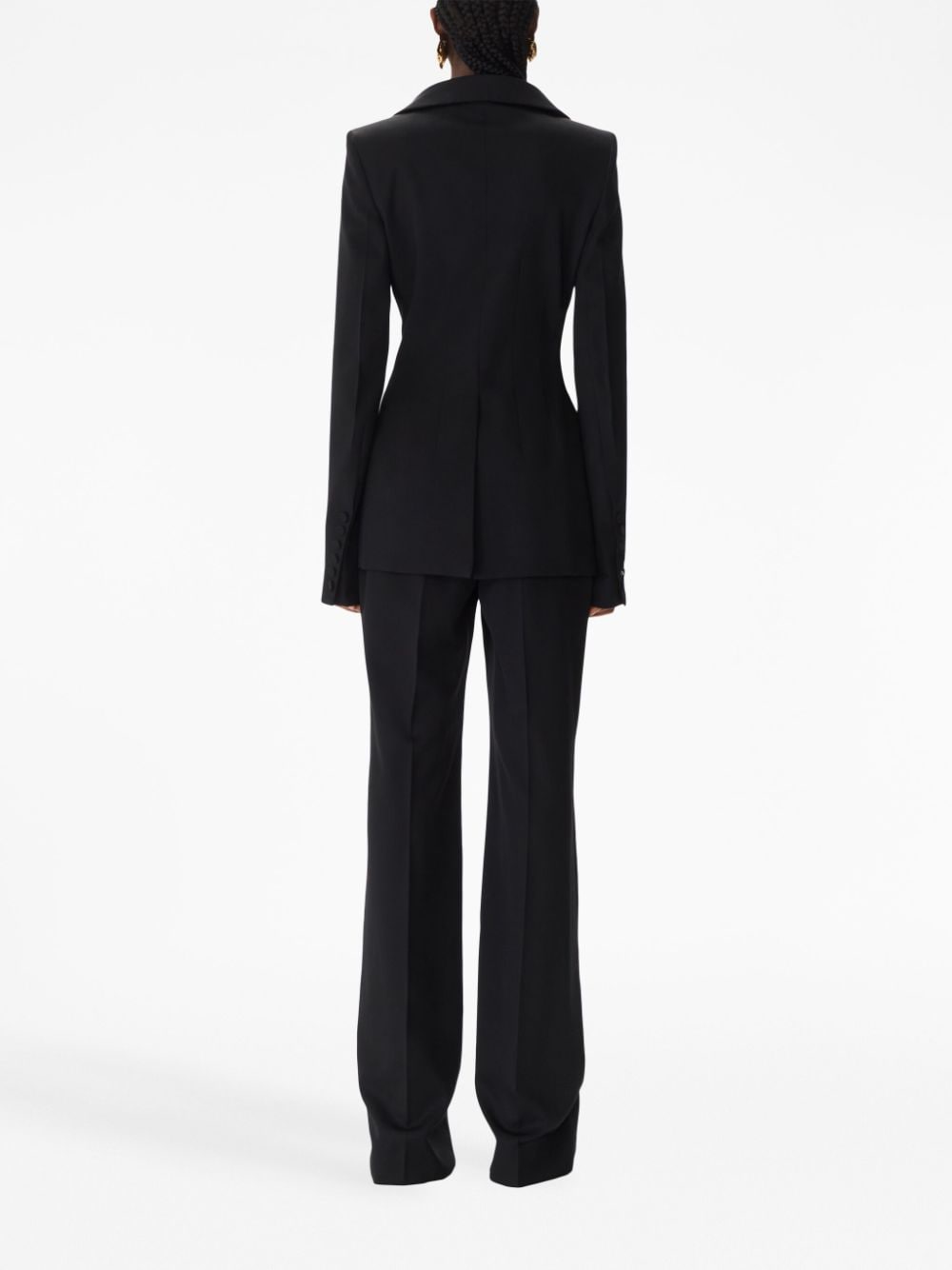 Shop Nina Ricci Pressed-crease Tailored Trousers In Black