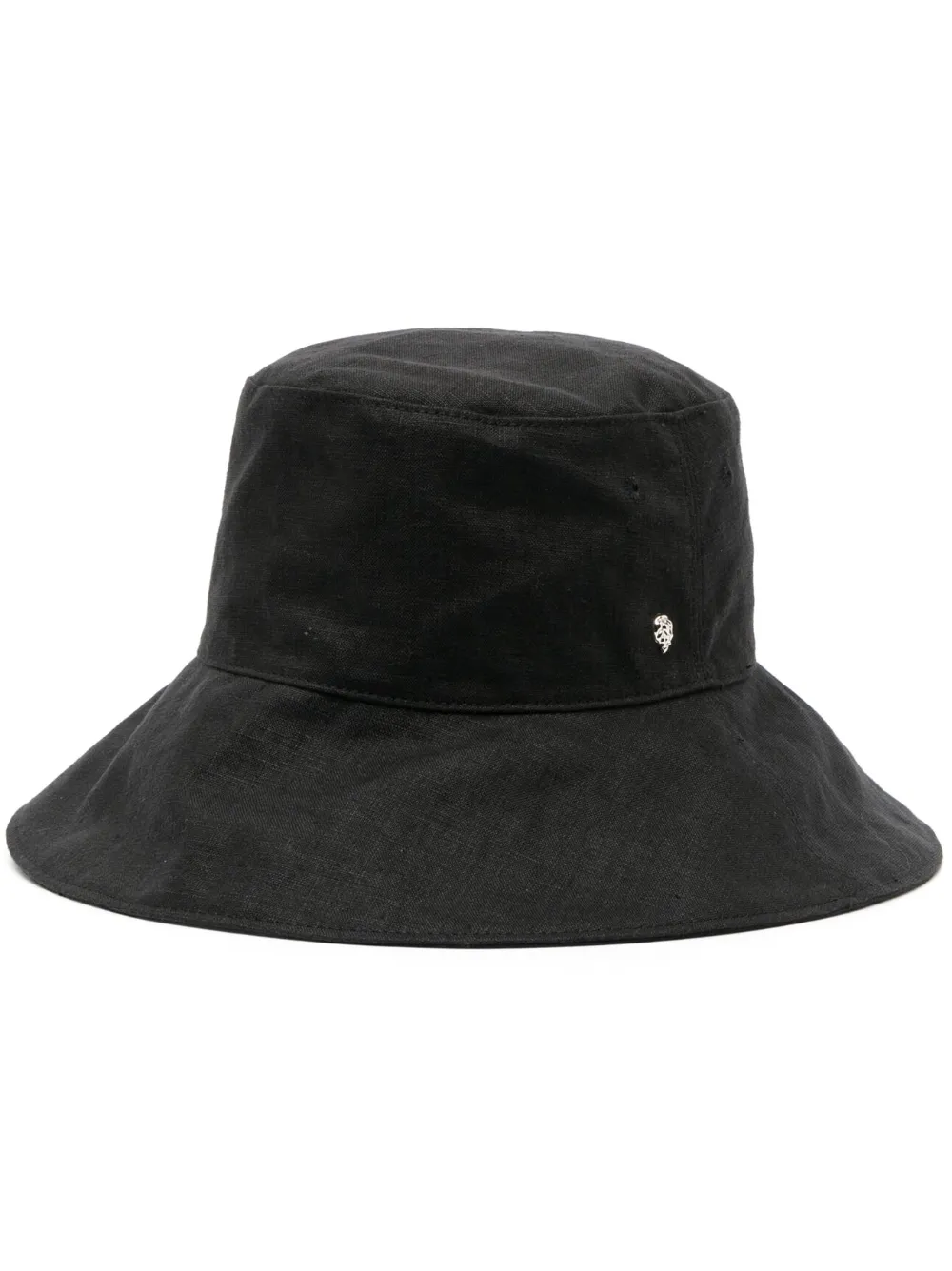 Helen Kaminski logo-plaque organic-linen bucket hat