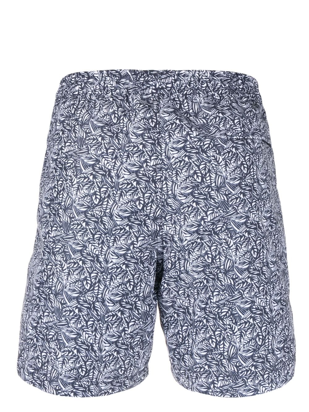 Shop Sunspel Graphic-print Swim Shorts In Blue