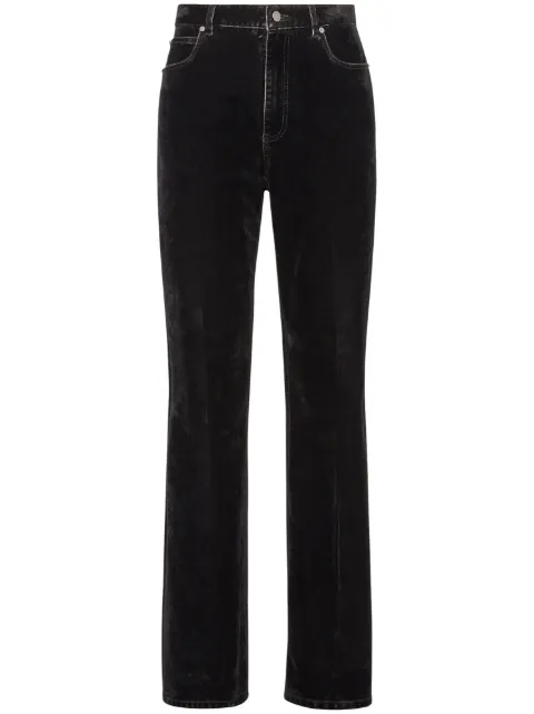 Ferragamo pantalones rectos con parche del logo