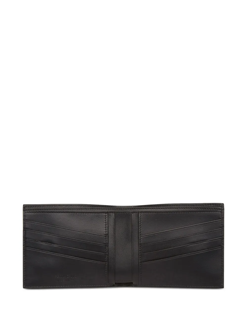 logo-embossed bi-fold wallet