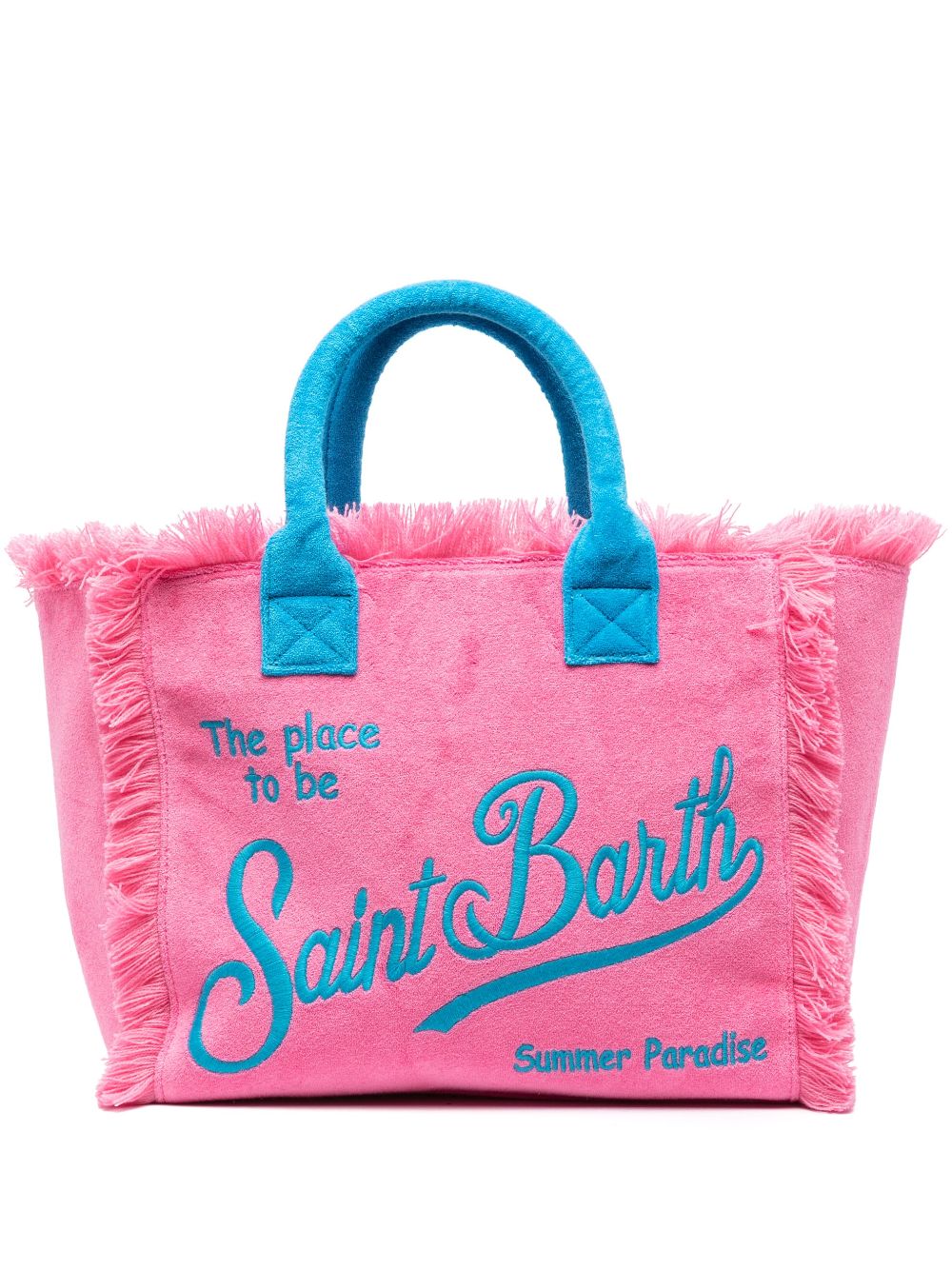 Mc2 Saint Barth Vanity Logo-print Beach Bag In Rosa