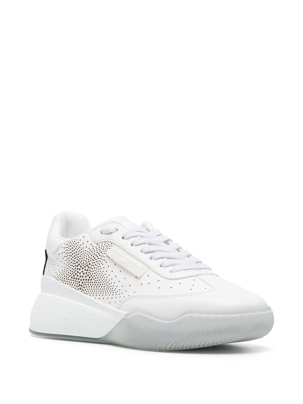 Stella McCartney perforated-detail sneakers - Wit