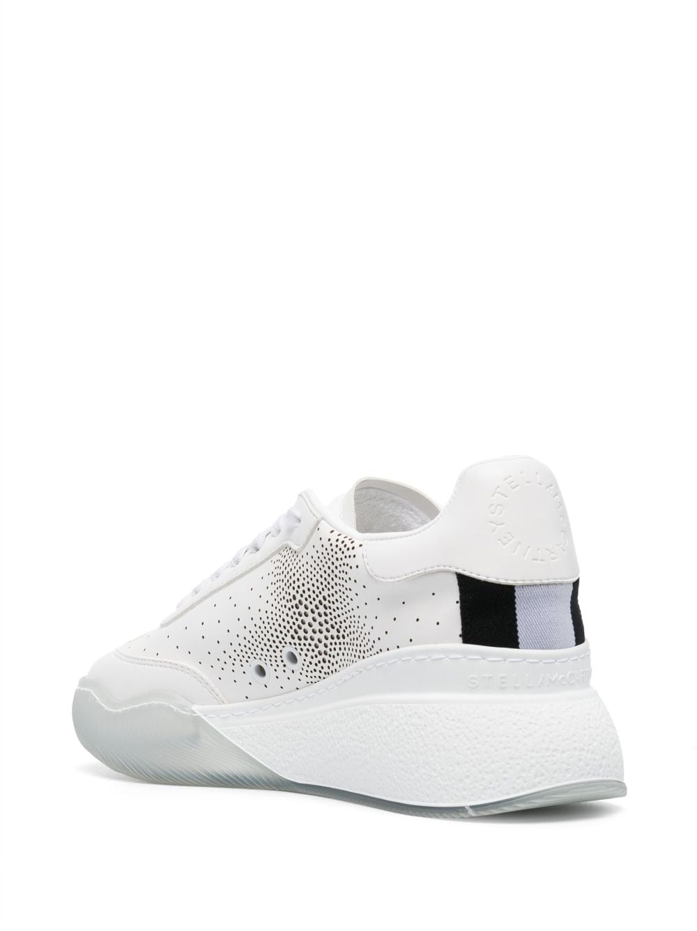 Shop Stella Mccartney Perforated-detail Sneakers In White