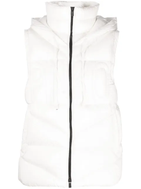 PINKO padded detachable-hood waistcoat