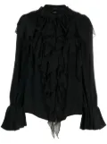 PINKO ruffled long-sleeves blouse - Black