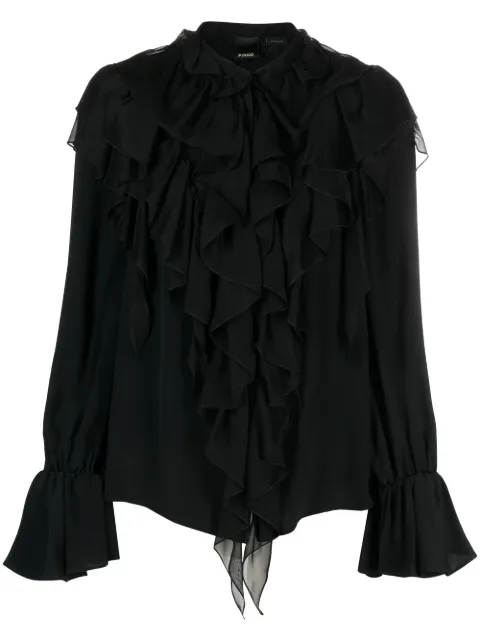 PINKO ruffled long-sleeves blouse