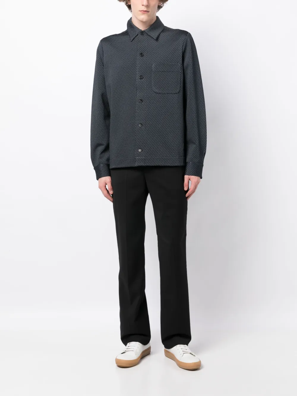 Paul Smith Overhemd met textuur - Zwart