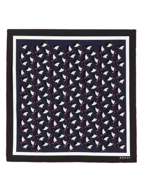 Gucci Seidenschal mit abstraktem Muster