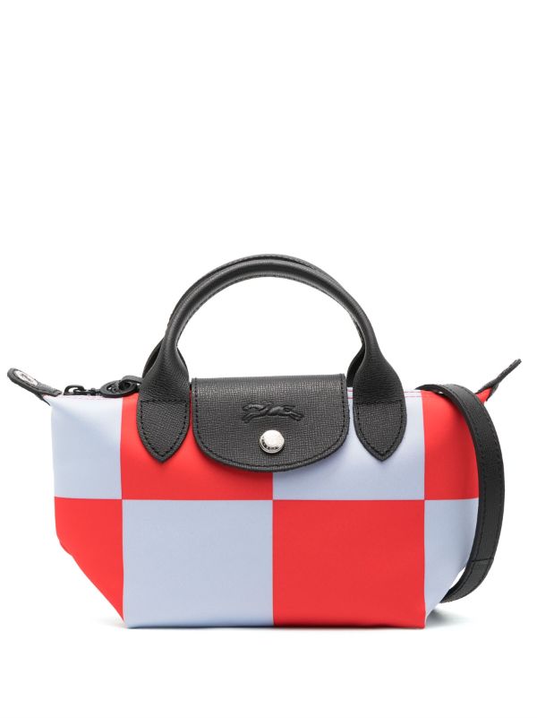 Longchamp Le Pliage checkerboard-print Mini Bag - Farfetch