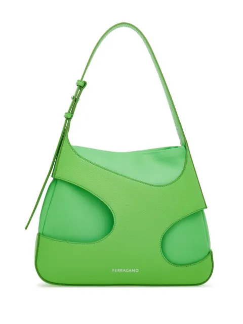 Ferragamo cut-out leather shoulder bag