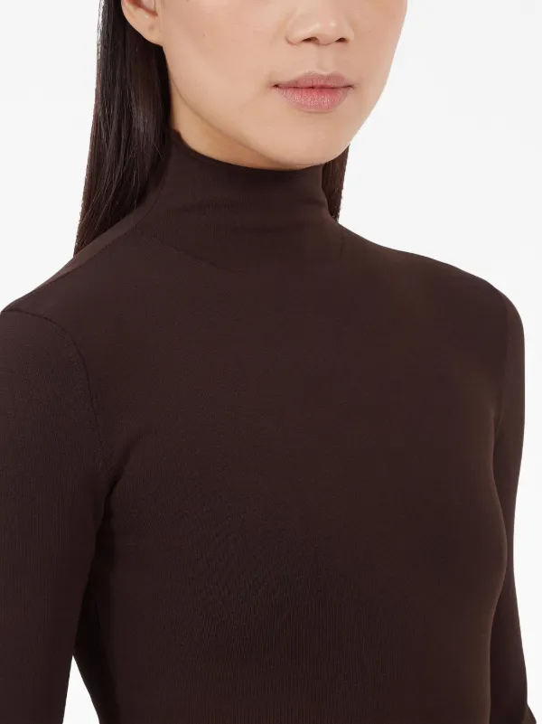 Ferragamo roll-neck cashmere-blend Jumper | Brown | FARFETCH