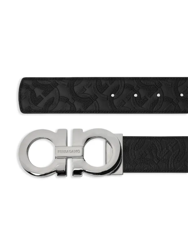 Ferragamo Gancini Leather Belt | Black | FARFETCH