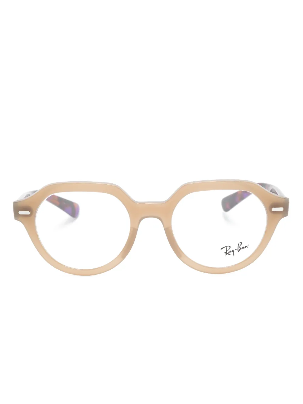 Ray-Ban Gina square-frame glasses | Brown | Image 1