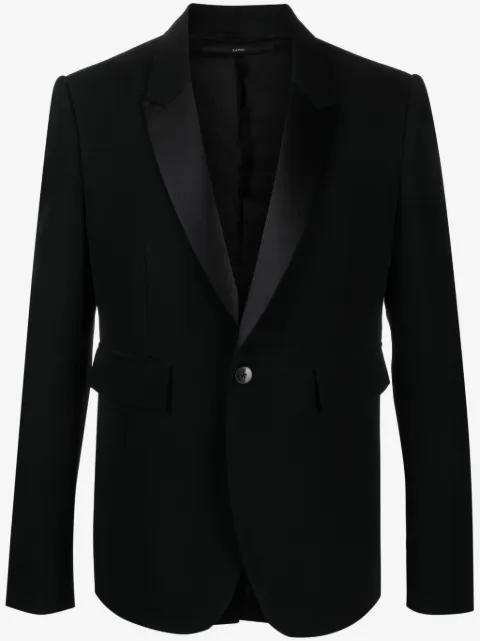 SAPIO single-breasted cotton-wool blazer