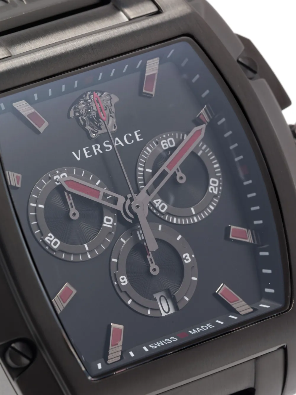 Shop Versace Dominus 40mm In Schwarz