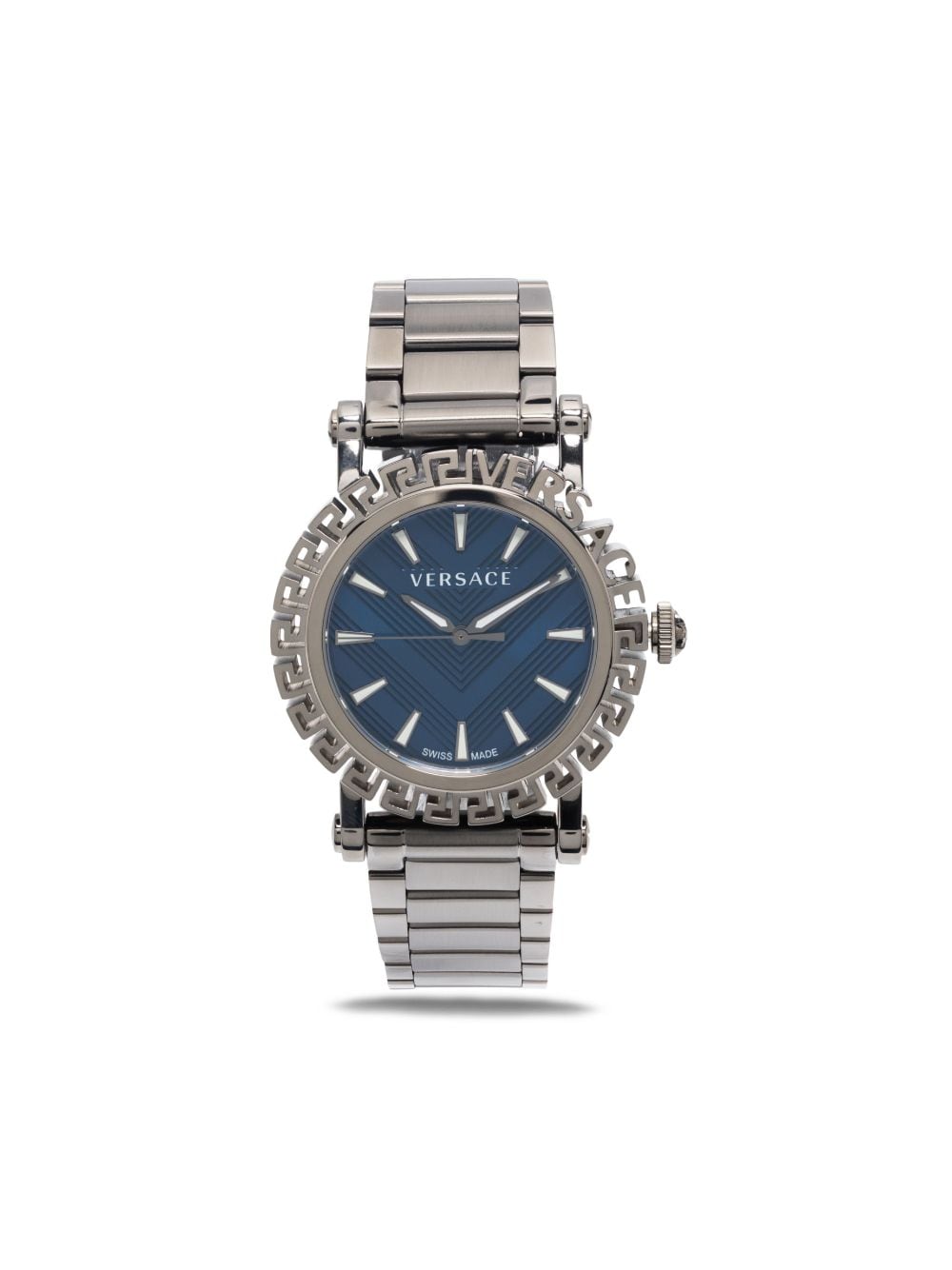 Versace Watch Greca Glam Gent 40mm In Blue