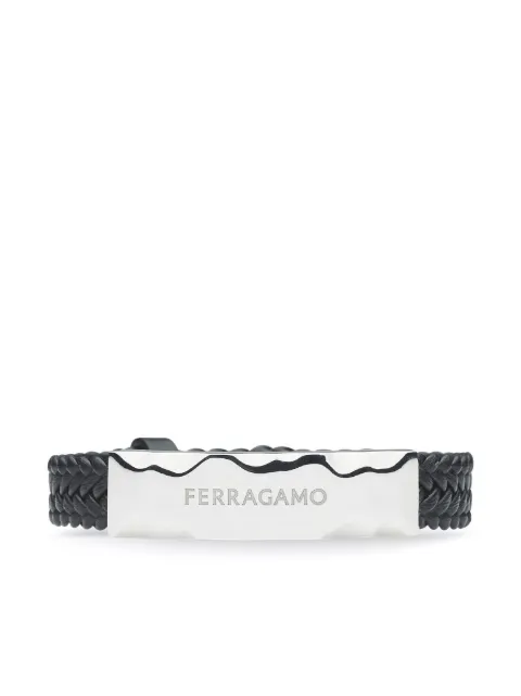 Ferragamo logo-engraved leather bracelet 